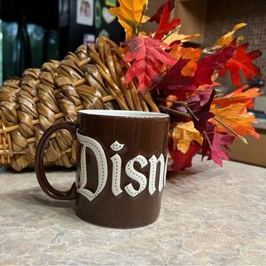 Disneyland Coffee Cup Brown White
